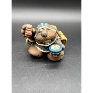 Vintage ceramic bear Armchair Quarterback 1979 Good Sport Awards WWA, Inc